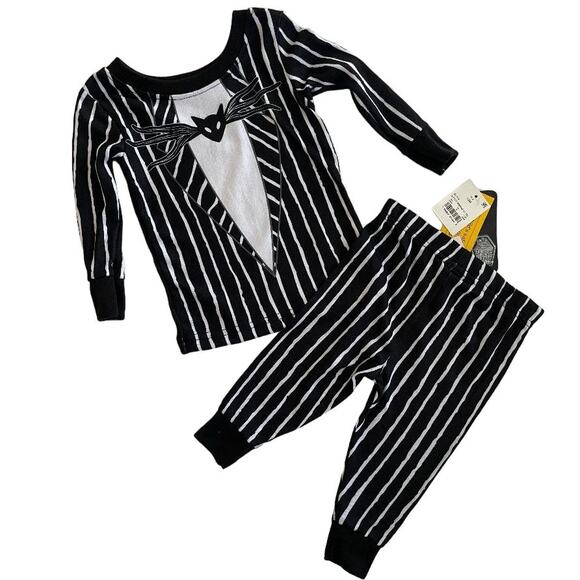 The Nightmare Before Christmas Jack‎ Skellington Suit Pajamas Size 12Months - Picture 1 of 3